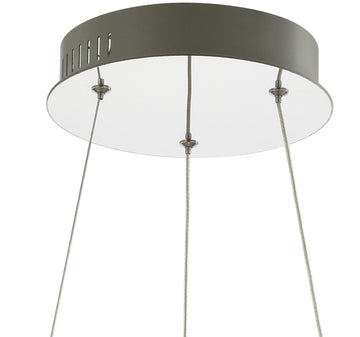 Reese 15.7" Adjustable Integrated LED Metal/Crystal Pendant Pendant - JONATHAN Y